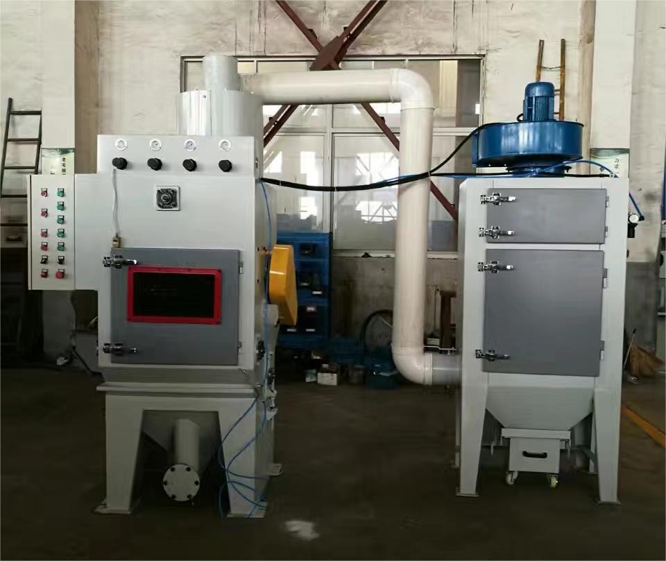 江津中小型零件履带式自动喷砂机高效清洁省时省力