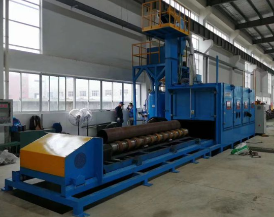 江津喷砂机在管道除锈中的现场施工应用