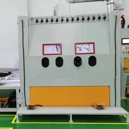 江津高效生产，从箱体手动喷砂机开始，提升零部件质量